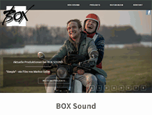 Tablet Screenshot of box-sound.de